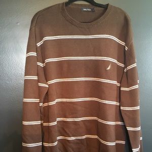Men’s brown Nautica sweater.
